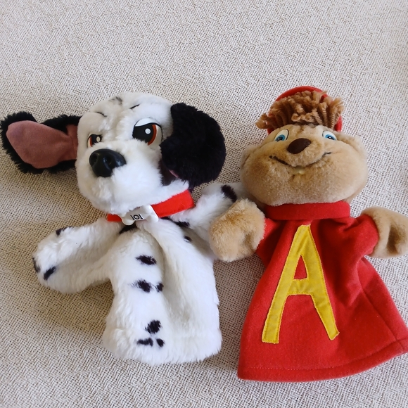 90s puppets vintage eeyore pooh alvin barney bugs bunny tweety 101 dalmations - Picture 6 of 11